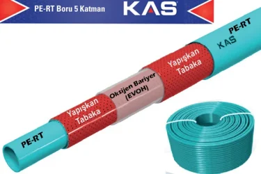 Kas 5 Katmanlı Oksijen Bariyerli PE-RT Boru